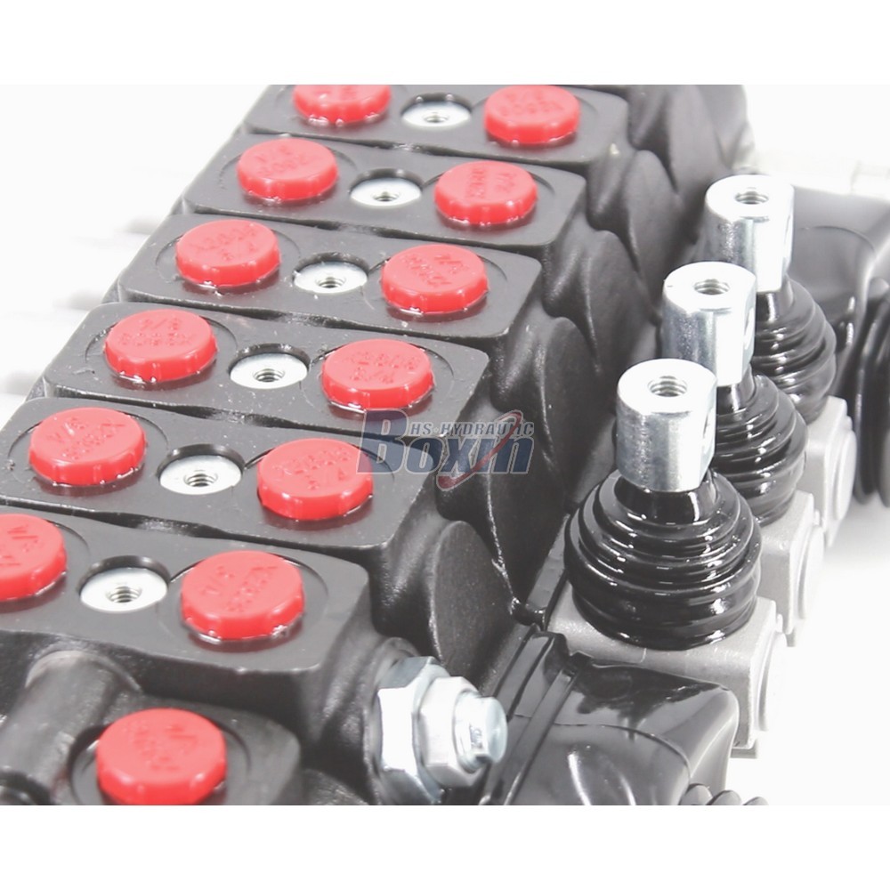 Industrial SD6 Manual and Joystick 7 Spool Hydraulic Directional Valve detail image